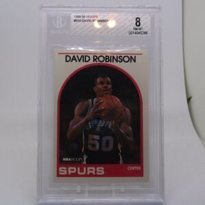 1989-90 Hoops #310 David Robinson Rookie BGS NM-M 8